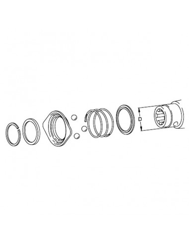 VERROUILLAGE A BILLES ZV AGRASET 108 1''3/8 POUR LIMITEUR