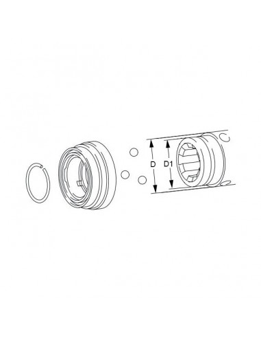 VERROUILLAGE A BILLES QSG AGRASET 122 1''3/8