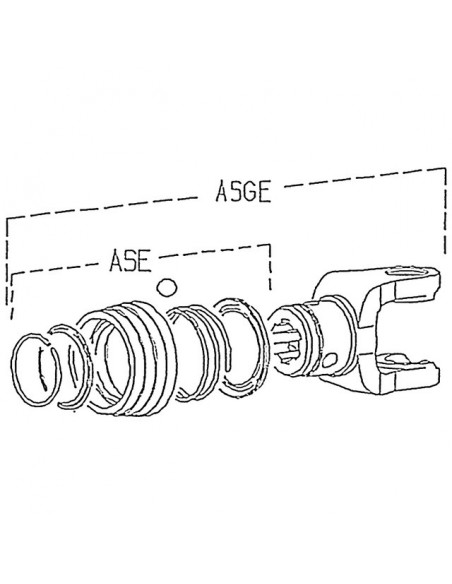 MACHOIRE EXTREMITE 13/8 6C 32X76 VERROU A BILLES ASGE