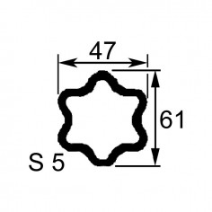 MACHOIRE 36X89 TUBE ETOILE S5 47X61 2