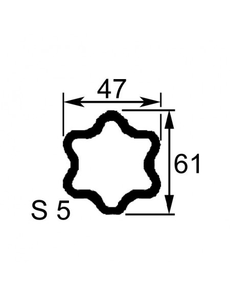 MACHOIRE 36X89 TUBE ETOILE S5 47X61