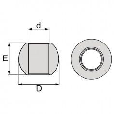 ROTULE INFERIEURE CATEGORIE 3 37X64 LG 45MM 2