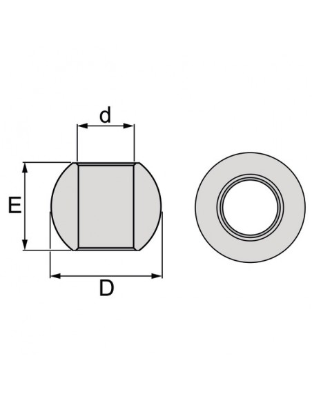 ROTULE INFERIEURE CATEGORIE 3 37X64 LG 45MM