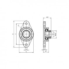 ROULEMENT DE PALIER UC 205 2