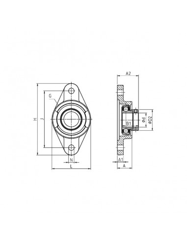ROULEMENT DE PALIER UC 205