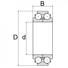 ROULEMENT A BILLES AVEC SEGMENT D'ARRET TYPE KUHN 81104580 2