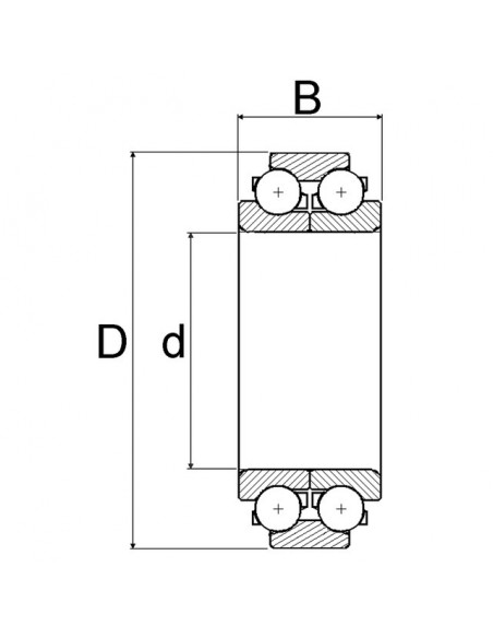 ROULEMENT A BILLES AVEC SEGMENT D'ARRET TYPE KUHN 81104580