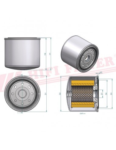 FILTRE HYDRAULIQUE KH 55186 HIFI FILTER