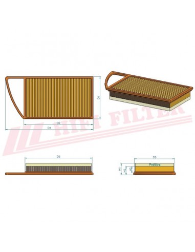 FILTRE HYDRAULIQUE SH 53100 HIFI FILTER