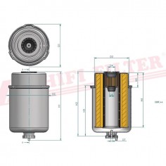 FILTRE A GASOIL SN 70344 HIFI FILTER 2