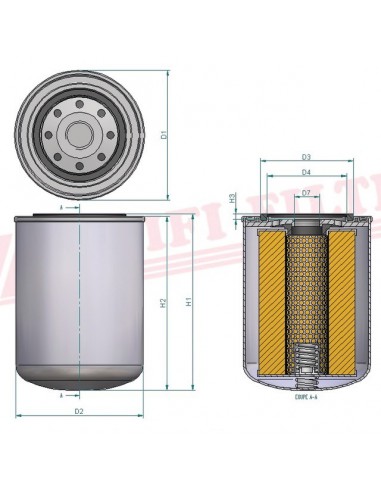 FILTRE A HUILE SO 6986 HIFI FILTER