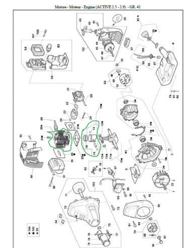 SHORT BLOCK DEBROUSSAILLEUSE ACTIVE...