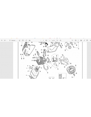 PISTON TRONCONNEUSE ACTIVE 51.51 - 56.56