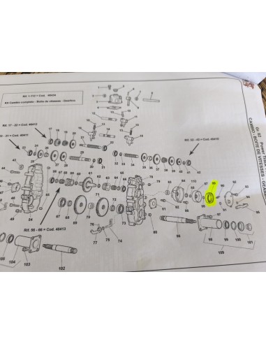 Machoire et ressort D. 80...