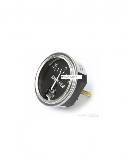 Ampèremètre rond Ø 57 mm, + ou - 15 ampères