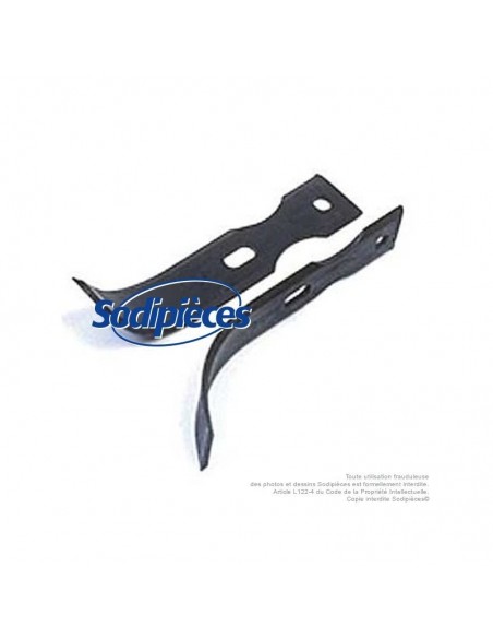 Outils de fraises type bineur large universel réversible. L : 190 mm