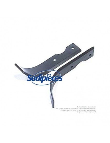 Outils de fraises type bineur large. L : 210 mm