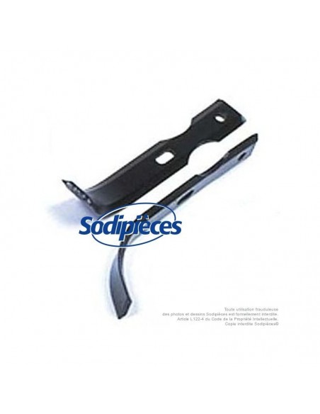 Outils de fraises type bineur universel reversible. L : 190 mm