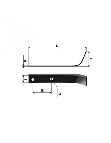 Outils de fraises type bineur Ø 300 mm. L : 190 mm