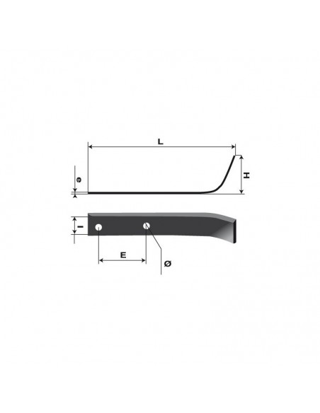 Outils de fraises type labour Ø 320 mm. L 220 mm.