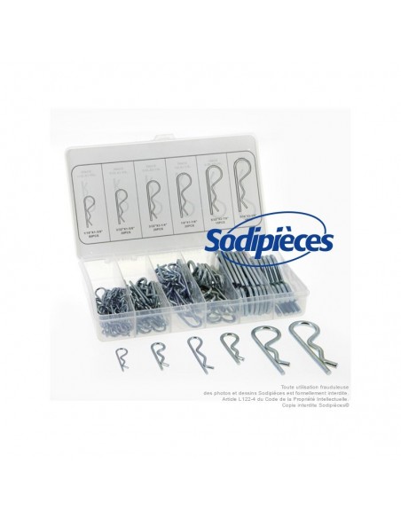 Goupilles Béta. Assortiment de 141 goupilles en 6 modèles