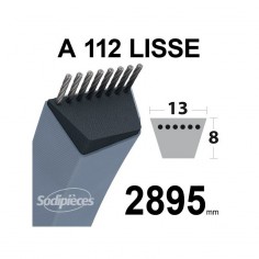 Courroie tondeuse A112 Trapézoïdale. 13 mm x 2895 mm. 2