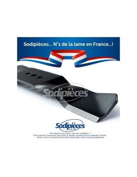 Lame tondeuse 38,9 cm.Al. 10,2 mm. Pour Husqvarna