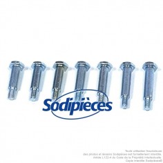 Axe de roue Ø 12,7 x 44,5 mm