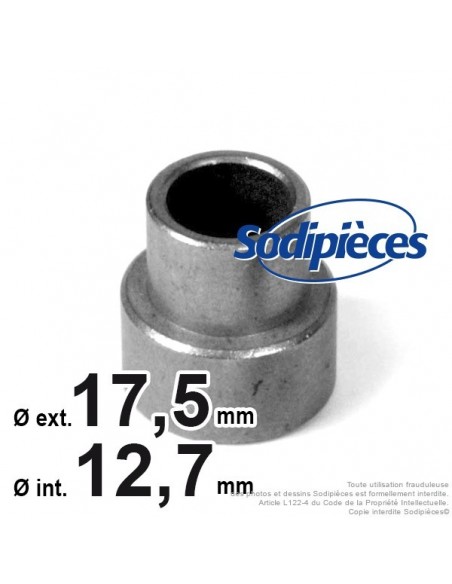 Bague d'adaptation pour poulies Ø int 12,7. Ø 17,5
