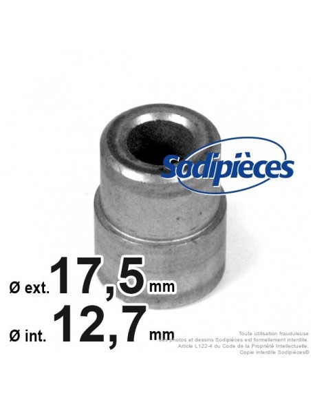 Bague d'adaptation pour poulies Ø int 12,7. Ø 17,5
