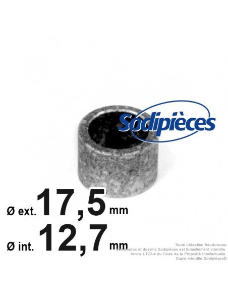 Bague d'adaptation pour poulies Ø int 12,7. Ø 17,5