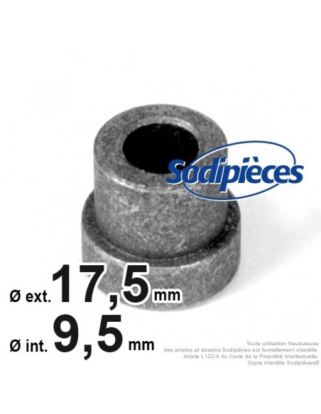 Bague d'adaptation pour poulies Ø int 9,5. Ø 17,5