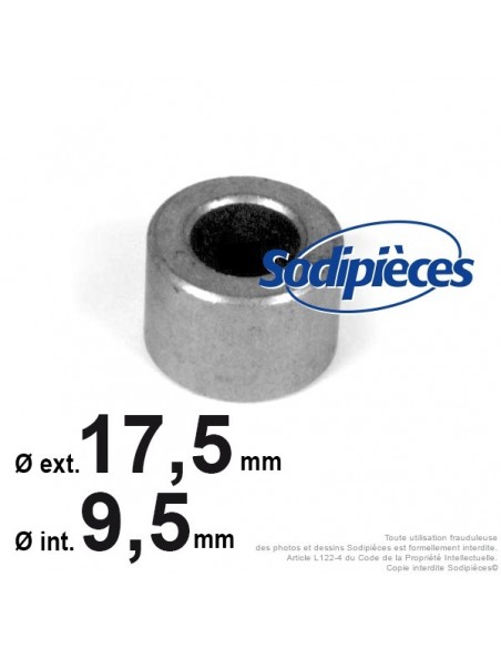 Bague d'adaptation pour poulies Ø int 9,5. Ø 17,5