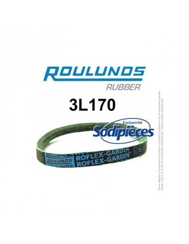 Courroie tondeuse 3L170 Roulunds Continental 9,5 x 6 x 432 mm