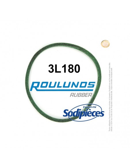 Courroie tondeuse 3L180 Roulunds Continental 9,5 x 6 x 457 mm