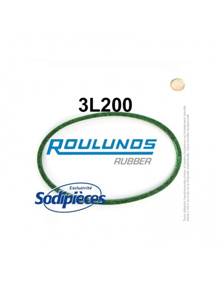 Courroie tondeuse 3L200 Roulunds Continental 9,5 x 6 x 508 mm