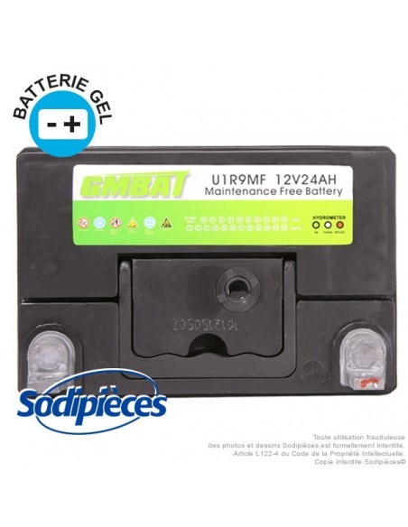 Batterie U1R9. Sans entretien pour tondeuse
