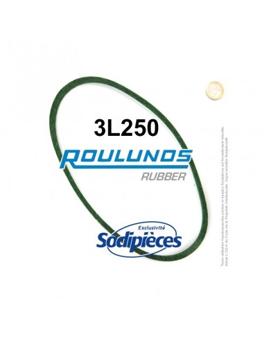 Courroie tondeuse 3L250 Roulunds Continental 9,5 x 6 x 635 mm