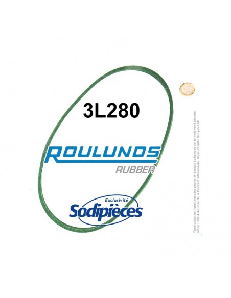 Courroie tondeuse 3L280 Roulunds Continental 9,5 x 6 x 711 mm