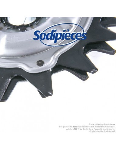 2 lames contre rotatives pour 2 dents pour Shindaiwa N° ASK-RW23A