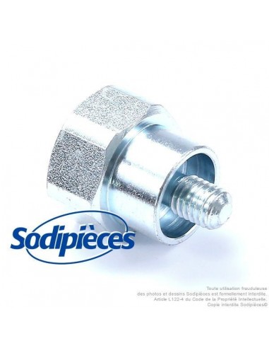 Adaptateur tête débroussailleuse Tecomec M8 x 1,25 LHM pour Emak