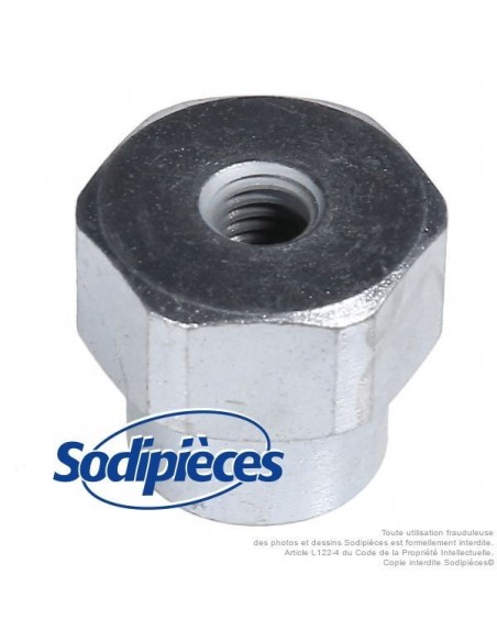 Adaptateur tête débroussailleuse Tecomec M8 x 1,25 LHF