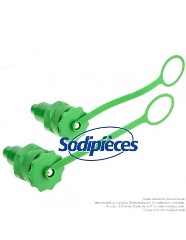 Bidon double, 2 et 5 litres, rouge avec bec verseur auto-stop