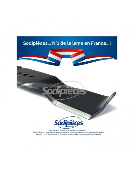 Lame tondeuse 42 cm. Al. 12.4 mm. Pour Husqvarna