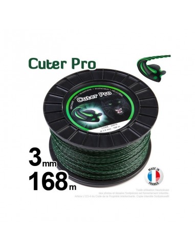 Fil débroussailleuse Cuter' Pro ®. Bobine 3 mm x 168 m