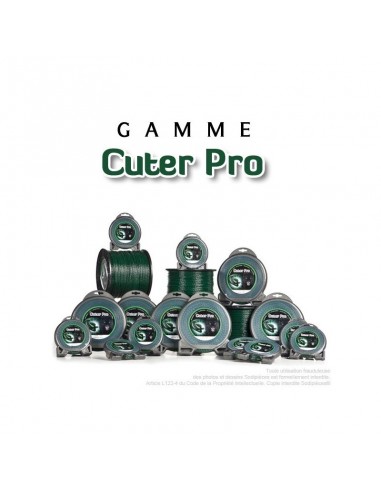 Fil débroussailleuse Cuter' Pro ®. Coque 3 mm x 15 m.Hélicoïdal
