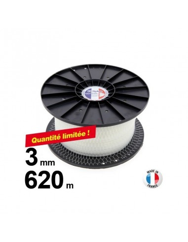 Fil Nylon Blanc. Grande bobine. 3 mm x 620 m