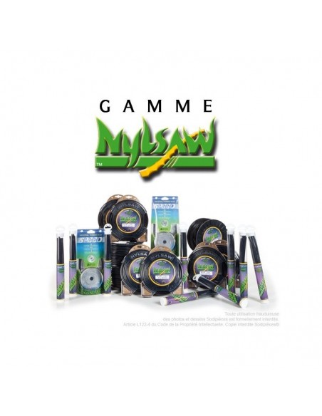 Fil débroussailleuse nylsaw ®. Bobine 3 mm x 132 m