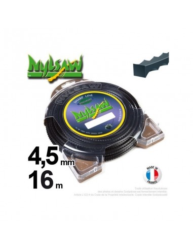 Fil débroussailleuse nylsaw ®. Coque 4,5 mm x 16 m