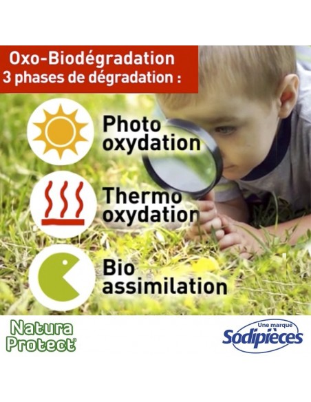 Fil Natura Protect Oxo-biodégradable, coque rond 1,3 mm x 15 m